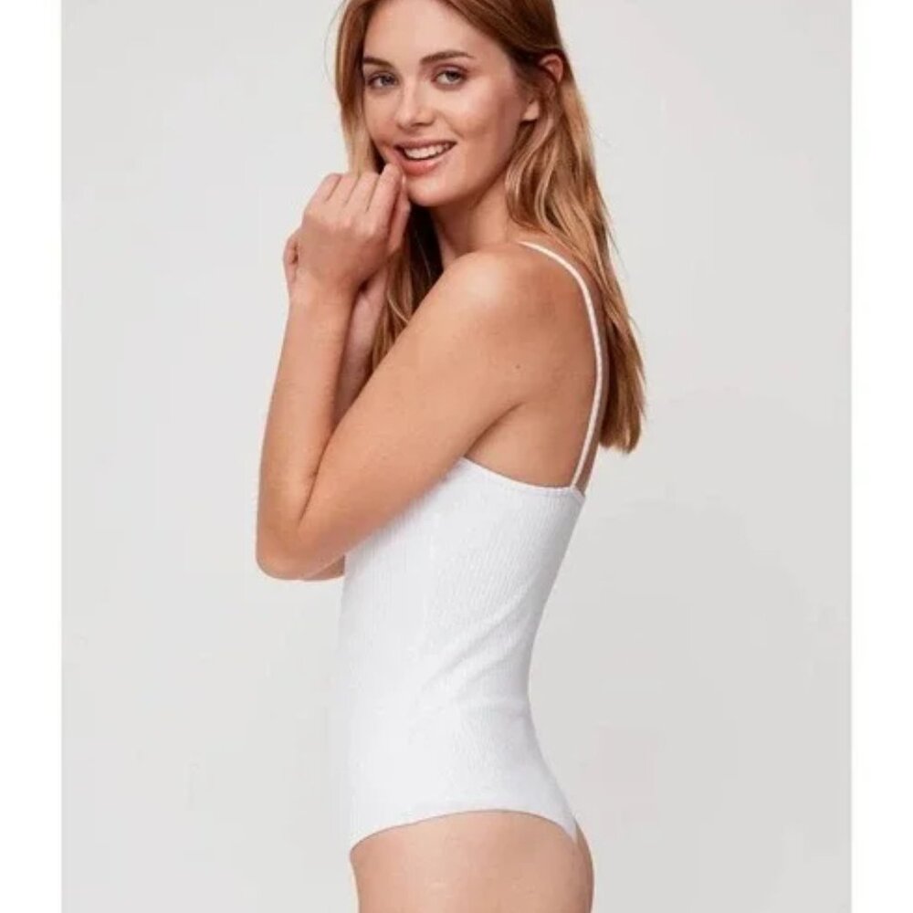 Aritzia Wilfred Free Jamie Ribbed Bodysuit - EUC